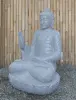  Product image 2 of the product “Seated Buddha made of Riverstone in Abhaya Position - gesture of fearlessness, H. 83cm. ”
